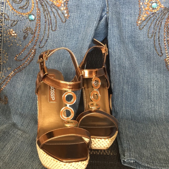 Copper metallic shoes - Picture 3 of 3